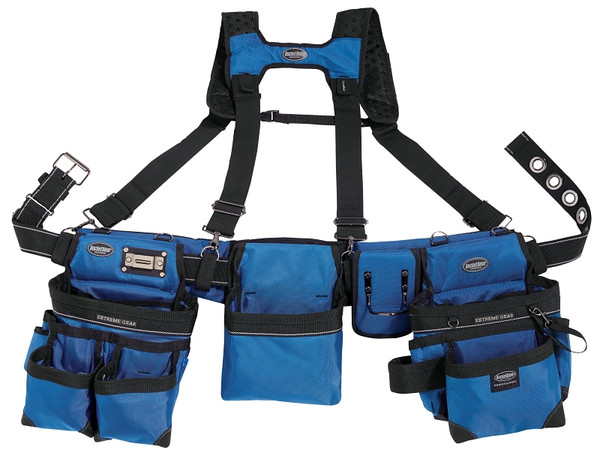 Bucket Boss 55185-RB Framer's Rig, 52 in Waist, Poly Fabric, Royal Blue, 29-Pocket [SKU: ORG7226921]