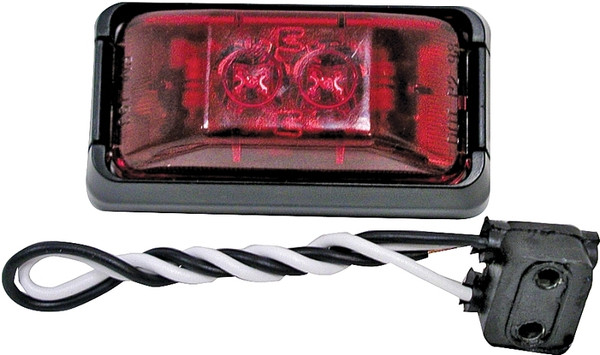 PM V153KR Marker Light Kit, 12 V, LED Lamp, Red Lens, Bracket Mounting [SKU: ORG9878281]