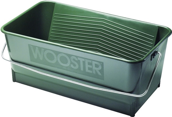 WOOSTER Wide Boy 8614 Paint Bucket, 5 gal Capacity, Polypropylene, Green, Comfort-Grip Handle [SKU: ORG6636047]