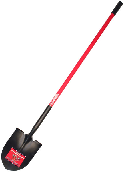 BULLY Tools 62515 Shovel, 9 in W Blade, 14 ga Gauge, Steel Blade, Fiberglass Handle, Comfort Grip Handle, 50 in L Handle [SKU: ORG7775034]