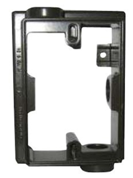 BWF EXF5-2V Box Extension Adapter, 5-1/4 in L, 3-1/2 in W, 1 -Gang, Die-Cast Metal, Gray [SKU: ORG1719145]