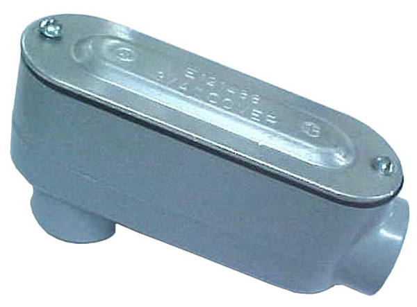 BWF 604-CGV Conduit Body, 1-1/2 in Hub, Threaded, Aluminum, Gray [SKU: ORG1718519]