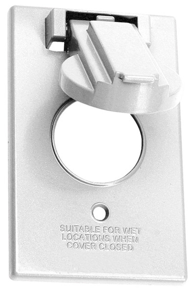 BWF 4171W-1 Cover, 4-9/16 in L, 2-13/16 in W, Metal, White, Powder-Coated [SKU: ORG1718212]