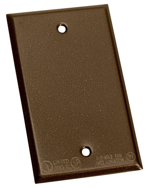BWF 711AB-1 Cover, 4-9/16 in L, 2-13/16 in W, Steel, Bronze, Powder-Coated [SKU: ORG1718626]