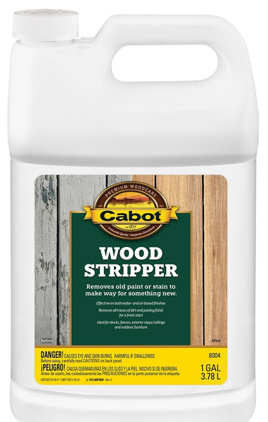 Cabot 140.0008004.007 Wood Stripper, Liquid, Clear Green, 1 gal [SKU: ORG9256645]