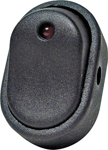 CALTERM 40393 Rocker Switch, 30 A, 12 V, SPST, Black [SKU: ORG0820050]