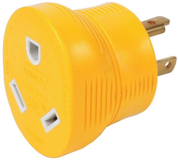 PowerGrip 55333 Adapter, 30 A Female, 30 A Male, 125 V, Male, Female [SKU: ORG2093375]