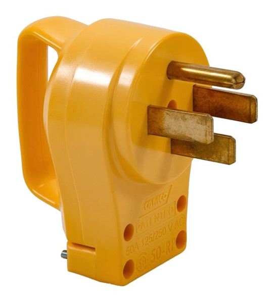 PowerGrip 55255 Plug, 50 A, 125 to 250 V, Male, Yellow Jacket [SKU: ORG2093433]