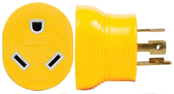 PowerGrip 55338 Adapter, 30 A Female, 30 A Male, 125 V, Male, Female [SKU: ORG2093417]