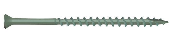 CAMO 0346104 Deck Screw, #7 Thread, 1-5/8 in L, Trim Head, Star Drive, Type 17 Slash Point, Carbon Steel, ProTech-Coated [SKU: ORG6191985]