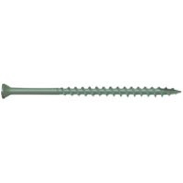 CAMO 0346194 Deck Screw, #8 Thread, 3-1/2 in L, Trim Head, Star Drive, Type 17 Slash Point, Carbon Steel, ProTech-Coated [SKU: ORG6192090]