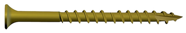CAMO 0356150 Deck Screw, #9 Thread, 2-1/2 in L, Bugle Head, Star Drive, Type 17 Slash Point, Carbon Steel [SKU: ORG6191571]