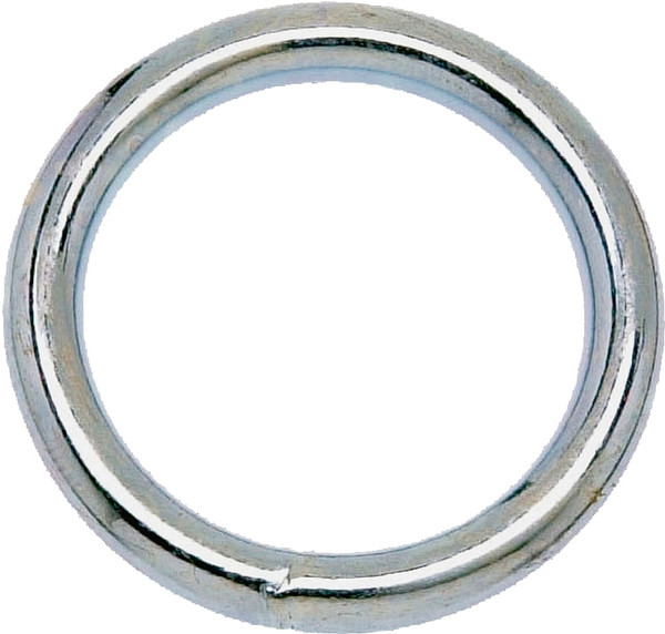 Campbell T7665042 Welded Ring, 200 lb Working Load, 1-1/2 in ID Dia Ring, #3 Chain, Steel, Nickel-Plated [SKU: ORG6815443]