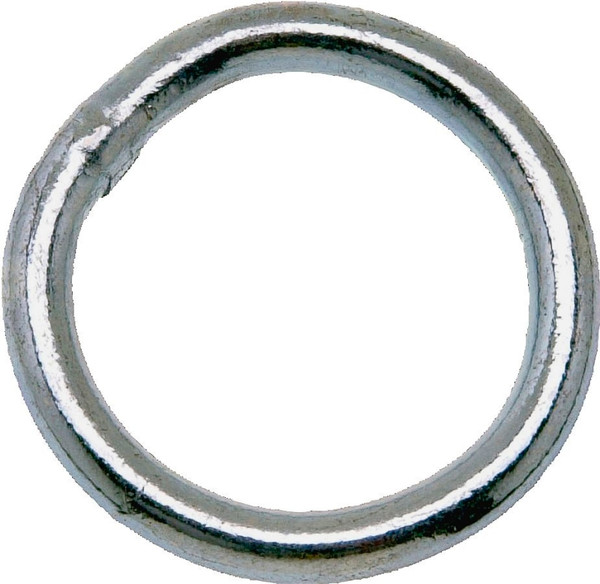 Campbell T7661361 Welded Ring, 200 lb Working Load, 2-1/2 in ID Dia Ring, #2 Chain, Steel, Zinc [SKU: ORG0705830]