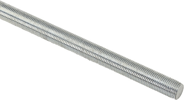 Stanley Hardware N218-313 Threaded Rod, 1/2-20 Thread, 36 in L, Steel, Zinc, UNF Thread [SKU: ORG5258082]