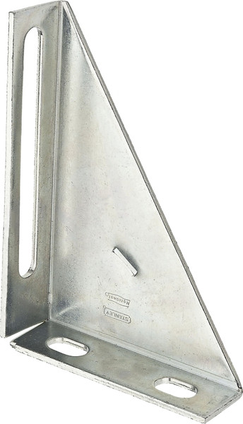 National Hardware N104-612 Triangle Bracket, Steel, Galvanized [SKU: ORG6520100]