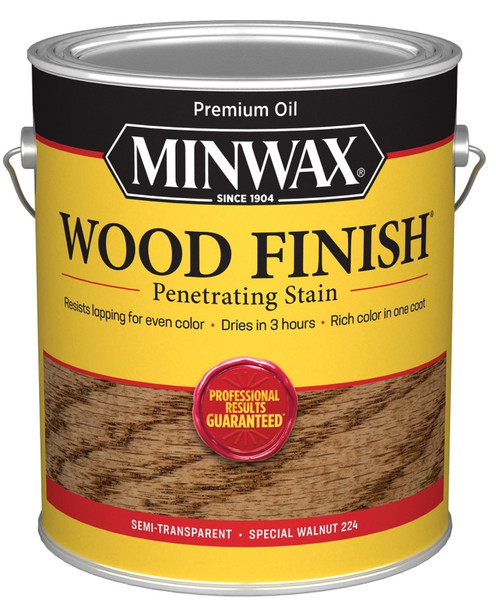 Minwax Wood Finish 710760000 Wood Stain, Special Walnut, Liquid, 1 gal, Can [SKU: ORG1172410]