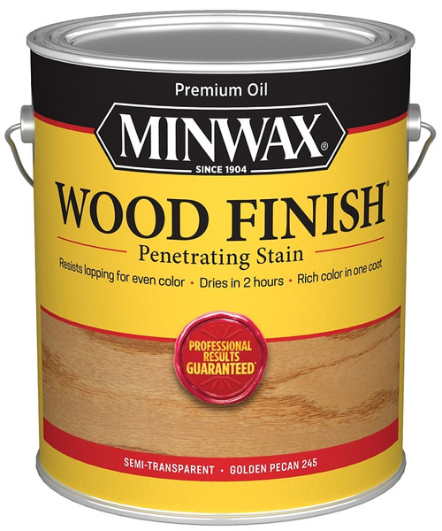 Minwax Wood Finish 71041000 Wood Stain, Golden Pecan, Liquid, 1 gal, Can [SKU: ORG6209233]