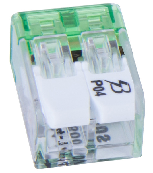 GB 19-PCL2 2-Port Lever Connector, 24 to 14 AWG Wire, 2 -Pole [SKU: ORG7753411]