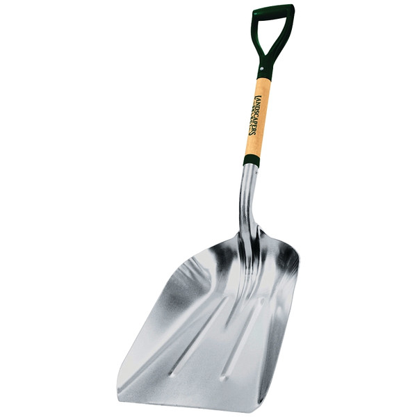 Landscapers Select 34605 Scoop Shovel, Aluminum Blade, Wood Handle, D-Shaped Handle [SKU: ORG9824723]