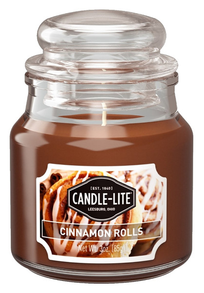 CANDLE-LITE 3827549 Jar Candle, Cinnamon Pecan Swirl Fragrance, Caramel Brown Candle [SKU: ORG0883801]