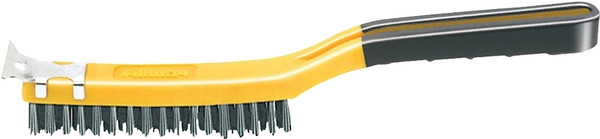 ALLWAY TOOLS SB319/SS Wire Brush with Scraper, Stainless Steel Bristle, 14 in OAL [SKU: ORG4441440]