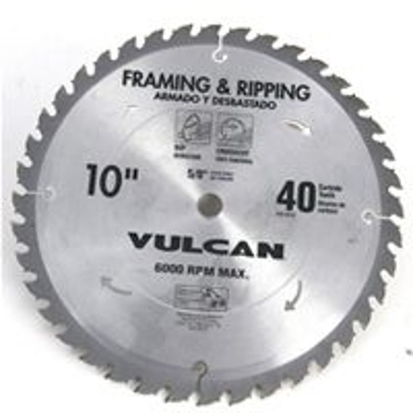 Vulcan 415721OR Circular Saw Blade, 10 in Dia, 5/8 in Arbor [SKU: ORG5577937]