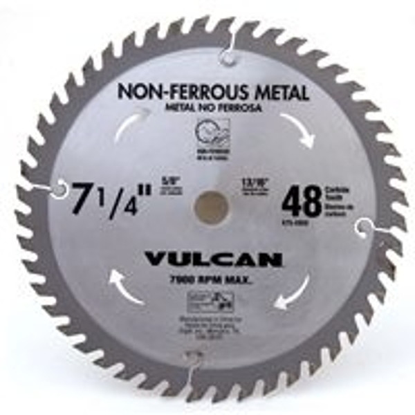 Vulcan 410761OR Circular Saw Blade, 7-1/4 in Dia, 5/8 and 13/16 Diamond in Arbor [SKU: ORG5766779]