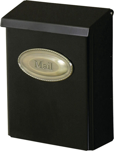 Gibraltar Mailboxes Designer Series DVK00000 Mailbox, 440 cu-in Capacity, Galvanized Steel, Powder-Coated, Black [SKU: ORG3580875]