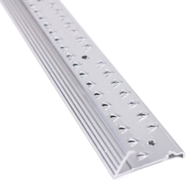 M-D 78139 Fluted Carpet Gripper, 72 in L, 1-3/8 in W, Aluminum, Silver [SKU: ORG1682400]