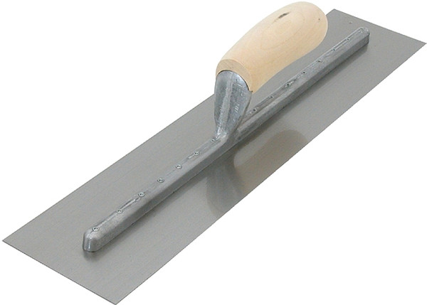 Marshalltown FT364 Finishing Trowel, 16 in L Blade, 4 in W Blade, Steel Blade, Curved Handle, Wood Handle [SKU: ORG8157026]