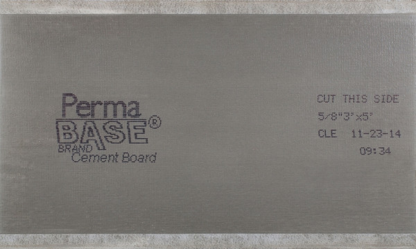 PermaBase CB36580500 Backer Board, 5 ft L, 3 ft W, 5/8 in Thick, Cement/Polystyrene, Gray [SKU: ORG0561464]