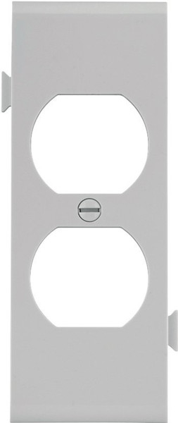 Eaton Wiring Devices STC8W Sectional Wallplate, 4-1/2 in L, 2-3/4 in W, 1 -Gang, Polycarbonate, White, High-Gloss [SKU: ORG1631928]