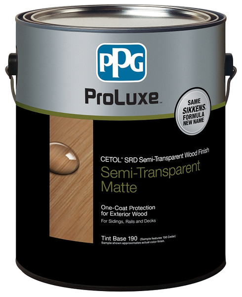 PPG Proluxe Cetol SRD SIK500-190/01 Wood Finish, Semi-Transparent, Liquid, 1 gal, Can [SKU: ORG5881651]