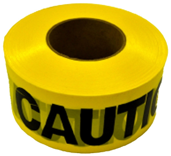 CH Hanson 16009 Barricade Safety Tape, 1000 ft L, 3 in W, Yellow, Polyethylene [SKU: ORG5499595]