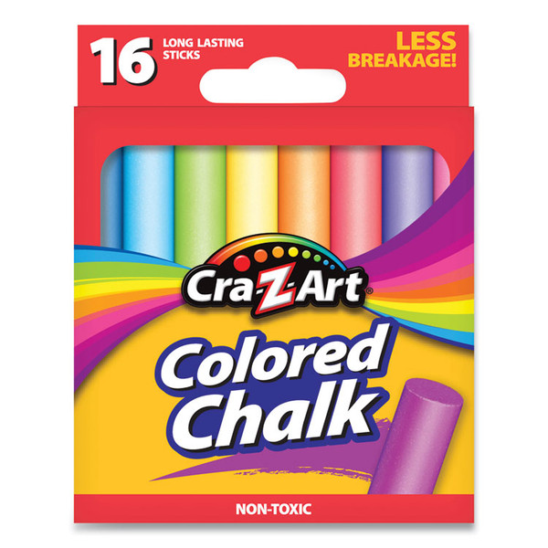 Colored Chalk, Assorted Colors, 16/Pack [SKU: CZA1080148]