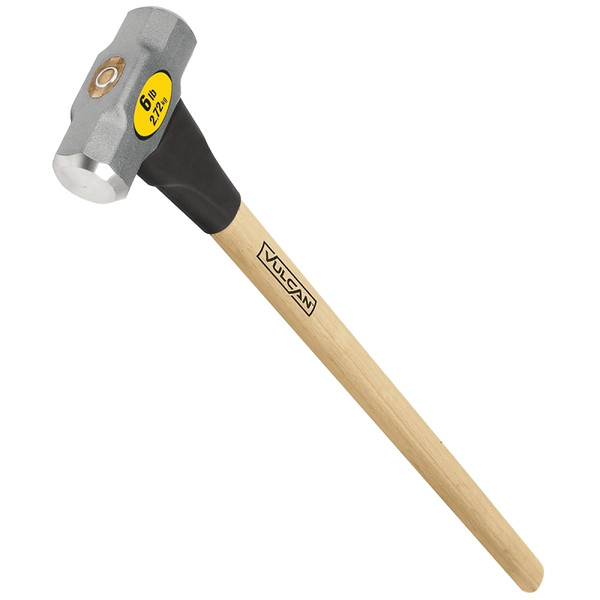 Vulcan 34512 Hammer, 6 lb Head, Sledge, Forged Milled Head, Steel Head [SKU: ORG4343067]