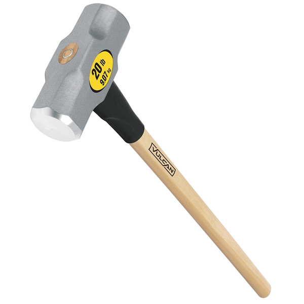 Vulcan 34508 Hammer, 20 lb Head, Sledge, Forged Milled Head, Steel Head [SKU: ORG8949125]
