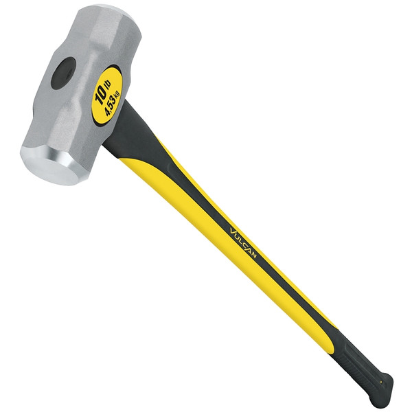 Vulcan 34499 Hammer, 10 lb Head, Sledge, Forged Milled Head, Steel Head [SKU: ORG0338095]