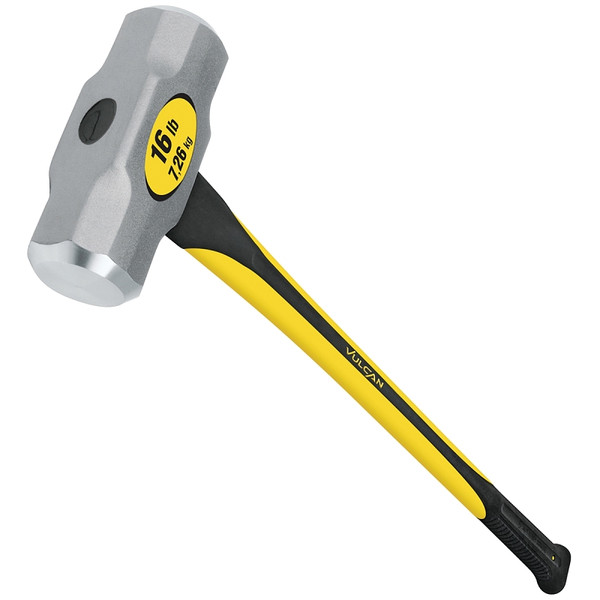 Vulcan 34501 Hammer, 16 lb Head, Sledge, Forged Milled Head, Steel Head [SKU: ORG2348779]