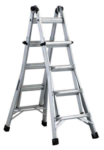 Louisville L-2098-17 Multi-Purpose Ladder, 9 to 15 ft Max Reach H, 16-Step, Type IA Duty Rating, Aluminum [SKU: ORG0906438]