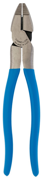 CHANNELLOCK 369 Lineman's Plier, 9-1/2 in OAL, 0.73 in Cutting Capacity, 0.28 in Jaw Opening, Blue Handle, 1.32 in W Jaw [SKU: ORG6780456]