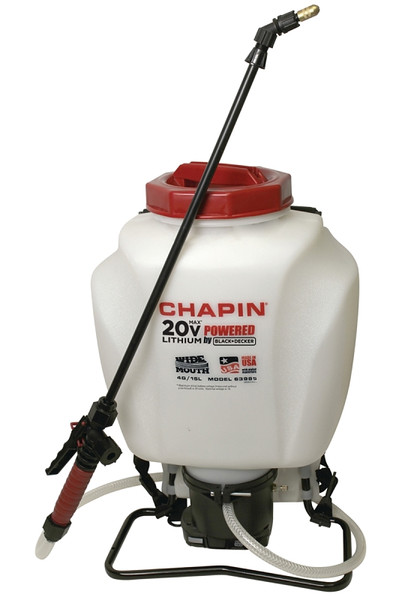 CHAPIN 63985 Backpack Sprayer, 4 gal Tank, Poly Tank, 20 ft Horizontal, 27 ft Vertical Spray Range, 48 in L Hose [SKU: ORG6986640]