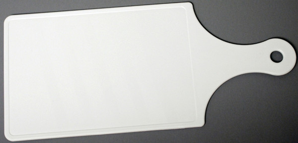 CHEF CRAFT 20965 Cutting Board, 12 in L, 5 in W, Plastic, White [SKU: ORG7036445]