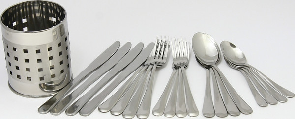 CHEF CRAFT 21710 Flatware Set, 20-Piece, Stainless Steel [SKU: ORG0497255]