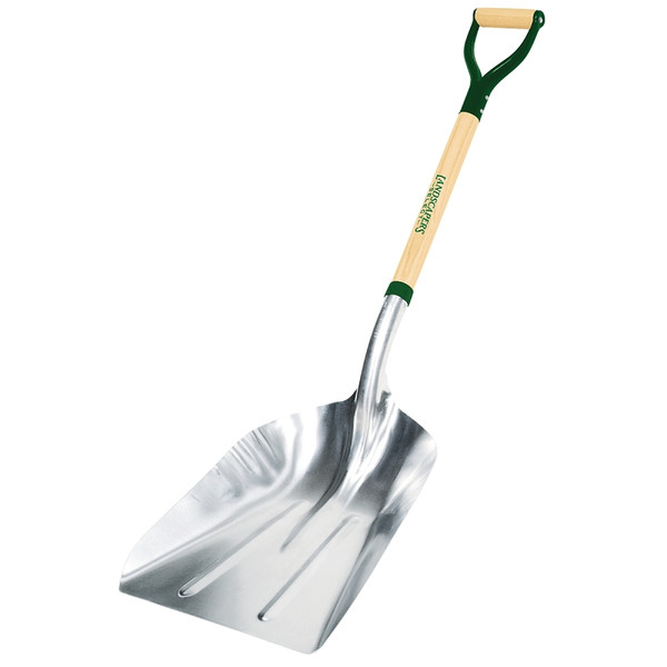 Landscapers Select 34592 Scoop Shovel, Aluminum Blade, Wood Handle, D-Shaped Handle [SKU: ORG4576625]