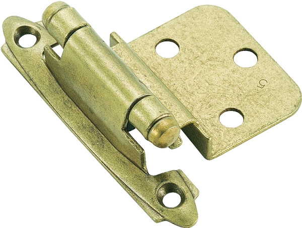 Amerock BPR3428BB Cabinet Hinge, 3/8 in Inset, Burnished Brass [SKU: ORG7473762]