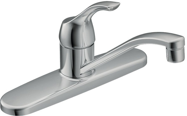 Moen Adler Series CA87526 (87585) Kitchen Faucet, 1.5 gpm, Stainless Steel, Chrome Plated, Deck Mounting, Lever Handle [SKU: ORG0964379]