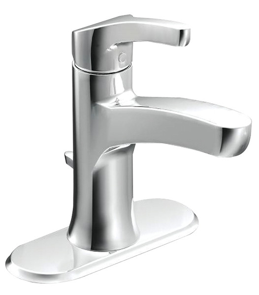 Moen Danika Series WSL84733 Bathroom Faucet, 1.2 gpm, 1-Faucet Handle, Metal, Chrome Plated, Lever Handle [SKU: ORG7123425]