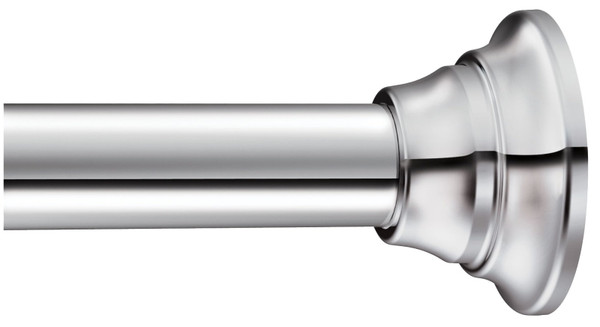 Moen TR1000CH Tension Rod, 44 to 72 in L Adjustable, 1 in Dia Rod, Stainless Steel, Chrome [SKU: ORG1777713]
